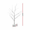 60cm Lighted Branch Christmas Trees – Warm White 2 Pack