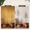 Jingle Jollys 3 Pack LED Birch Christmas Trees Warm White
