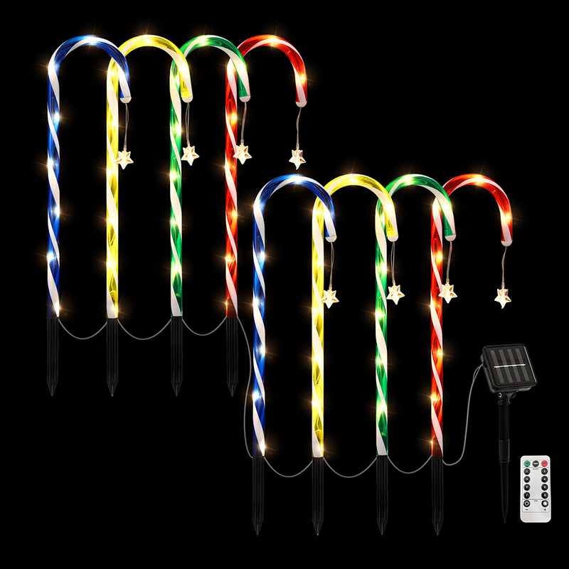 8 PCS Christmas Path Ground Lights 72 LED