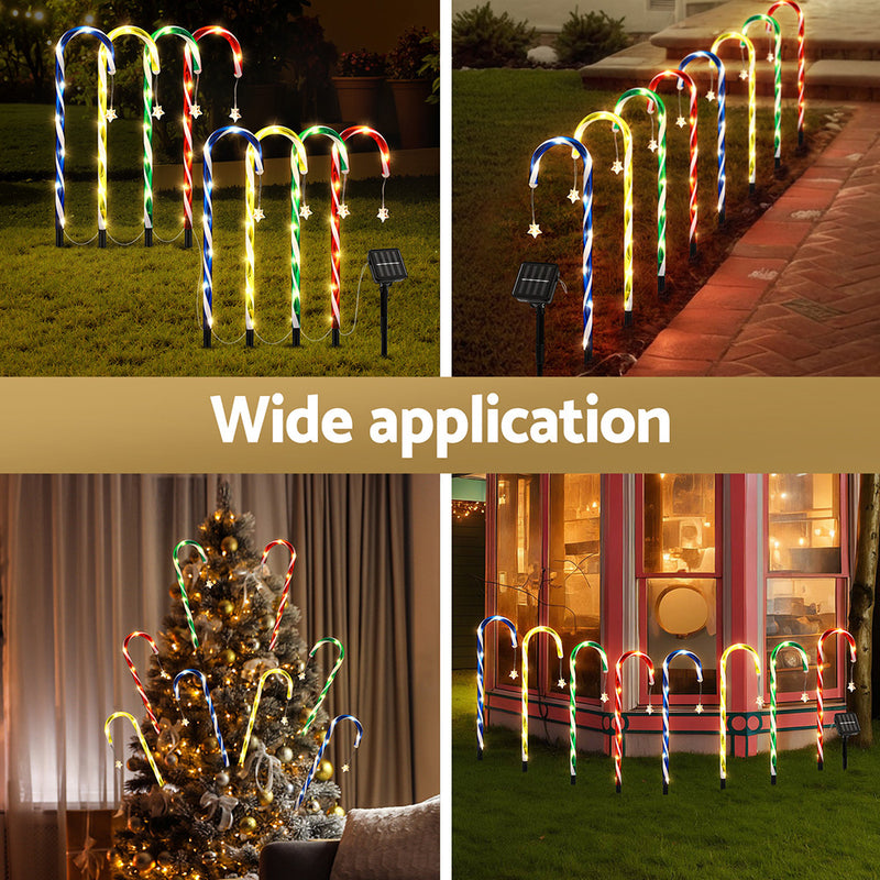 8 PCS Christmas Path Ground Lights 72 LED