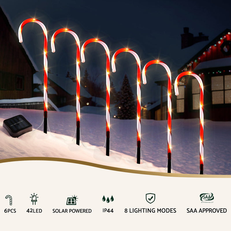 42 LED 6 PCS Christmas Lights Path Ground Light Garden