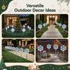 Jingle Jollys 4 Pack Christmas Path Lights Garden Decoration