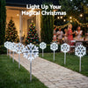 Jingle Jollys 4 Pack Christmas Path Lights Garden Decoration