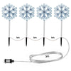 Jingle Jollys 4 Pack Christmas Path Lights Garden Decoration