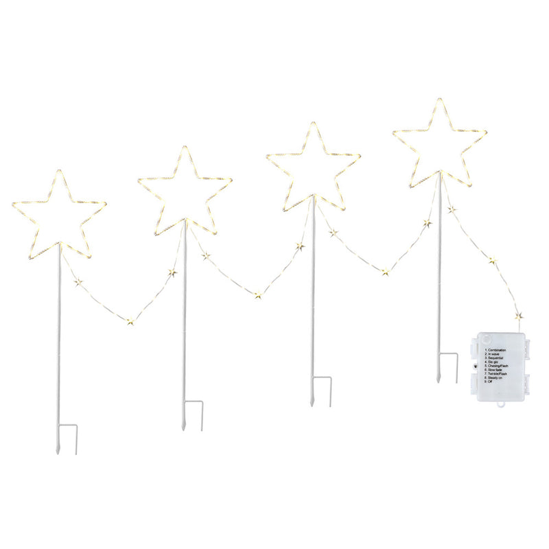 4 PCS Christmas Path Ground Lights 144 LED