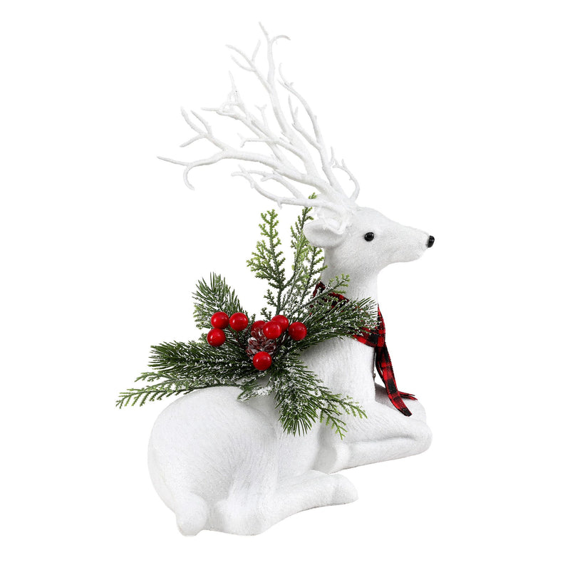 32cm Glitter Christmas Reindeer Decoration