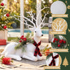 32cm Glitter Christmas Reindeer Decoration