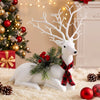 32cm Glitter Christmas Reindeer Decoration