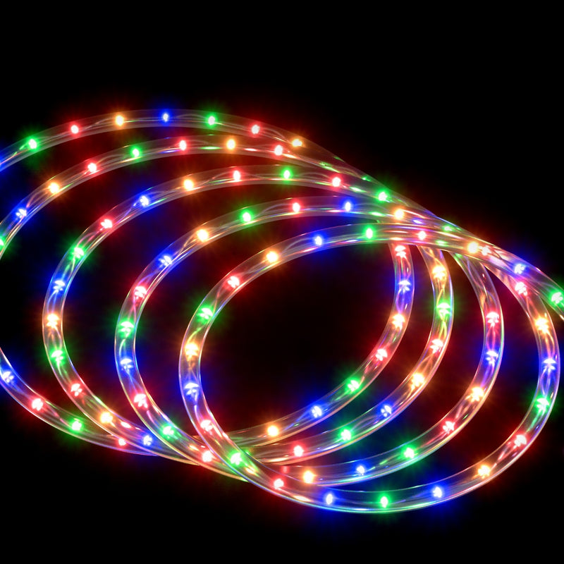 20M Christmas Lights String Rope Light 600 LED Colorful