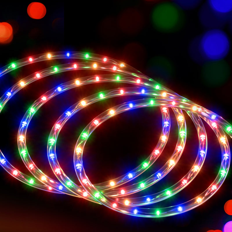 20M Christmas Lights String Rope Light 600 LED Colorful