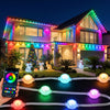 Jingle Jollys 15M Permanent Christmas Eaves Lights 36 LED String