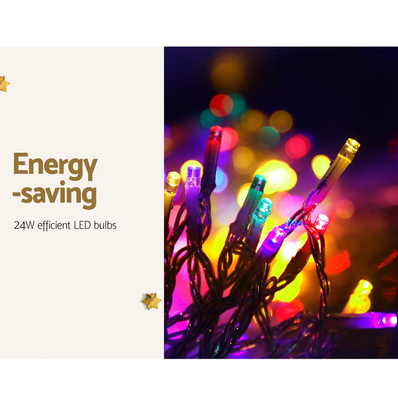 100M Christmas Lights String Fairy Light 500 LED Colourful