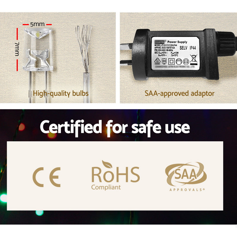 100M Christmas Lights String Fairy Light 500 LED Colourful