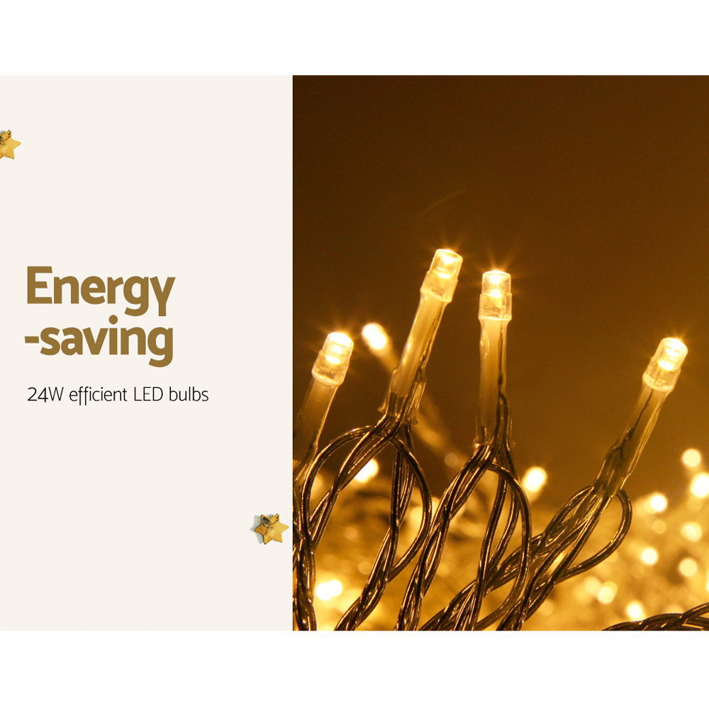 100M Christmas Lights String Fairy Light 500 LED Warm White