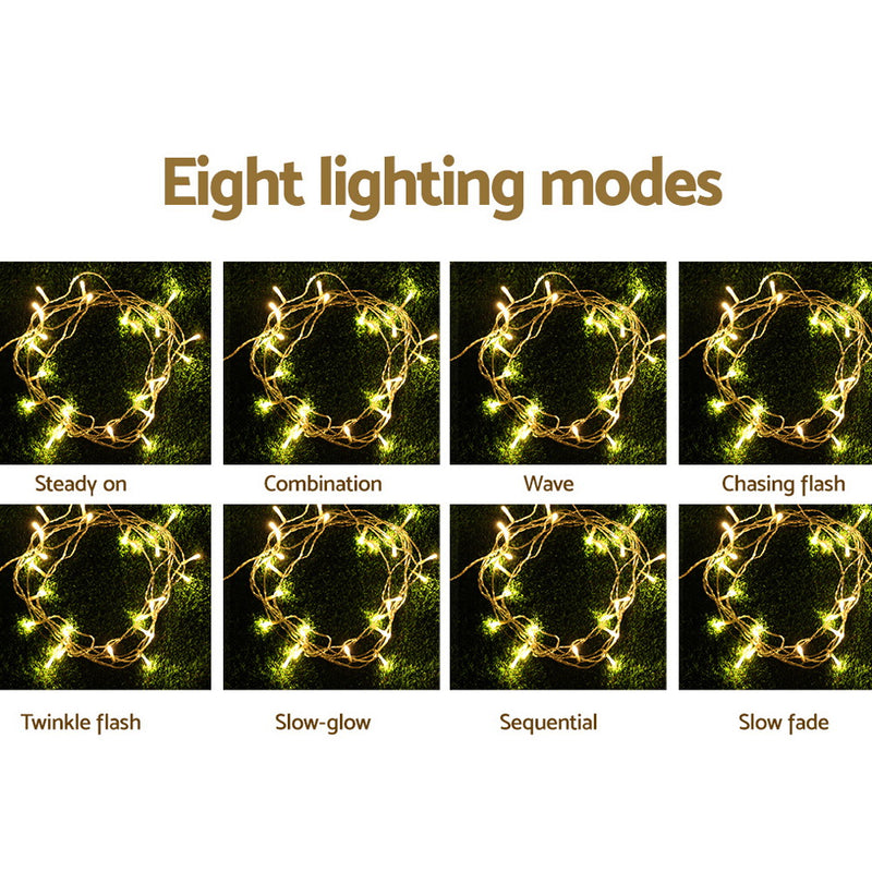 100M Christmas Lights String Fairy Light 500 LED Warm White