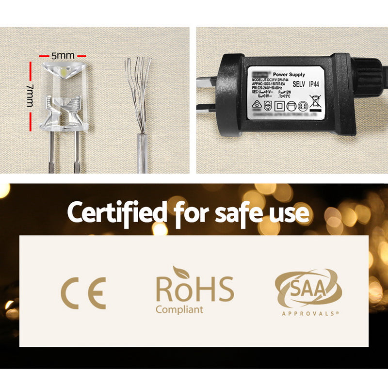 100M Christmas Lights String Fairy Light 500 LED Warm White