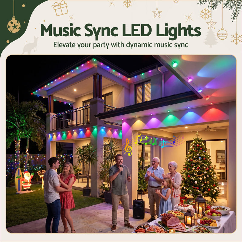 Jingle Jollys 30M Smart Permanent Christmas Lights 72 LED