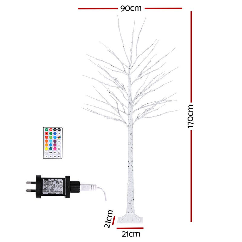 1.7m Twig Christmas Tree with 120 RGB LED Lights