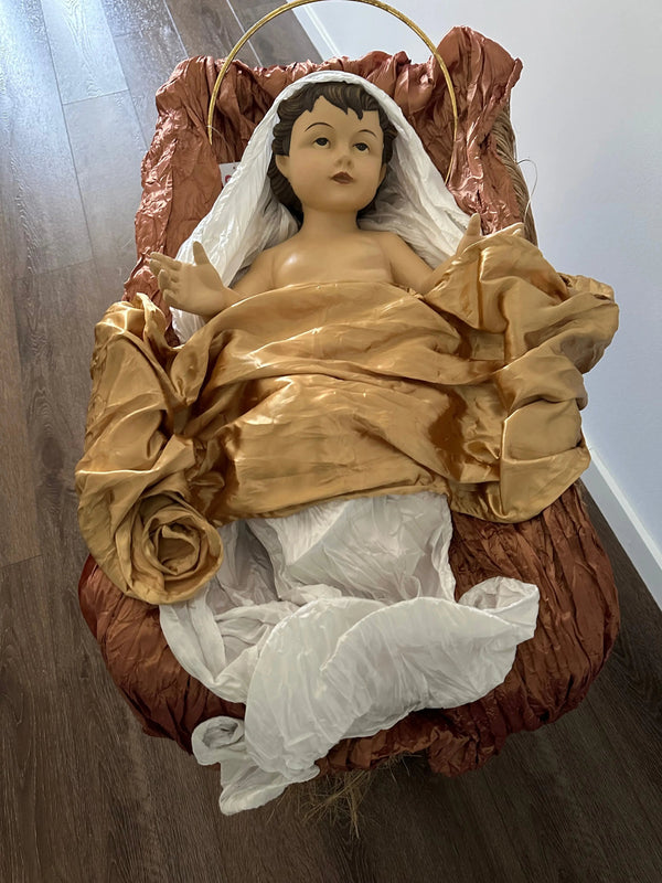 100cm Large Christmas Nativity Manger Set