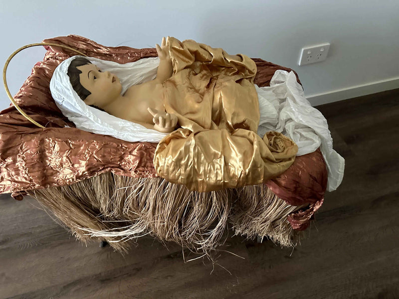 100cm Large Christmas Nativity Manger Set