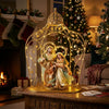 63cm Handmade Holy Family Nativity Gazebo