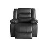 3+1+1 Recliner Sofa Set Faux Leather Black