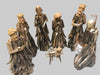 41cm Handmade Nativity Set with Angel Candle Holder