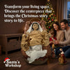 100cm Large Christmas Nativity Manger Set
