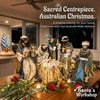 PRE-ORDER | 53cm Handmade Holy Family Nativity Set with Angel
