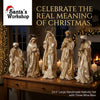 65cm Handmade Three Wise Men Nativity Set