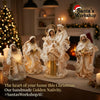 38cm Handmade Nativity Set with Holy Family & Three Wise Men