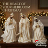 55cm Handmade Nativity Set with Holy Family & Three Wise Men