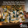 30–45cm Handmade Nativity Scene with Manger