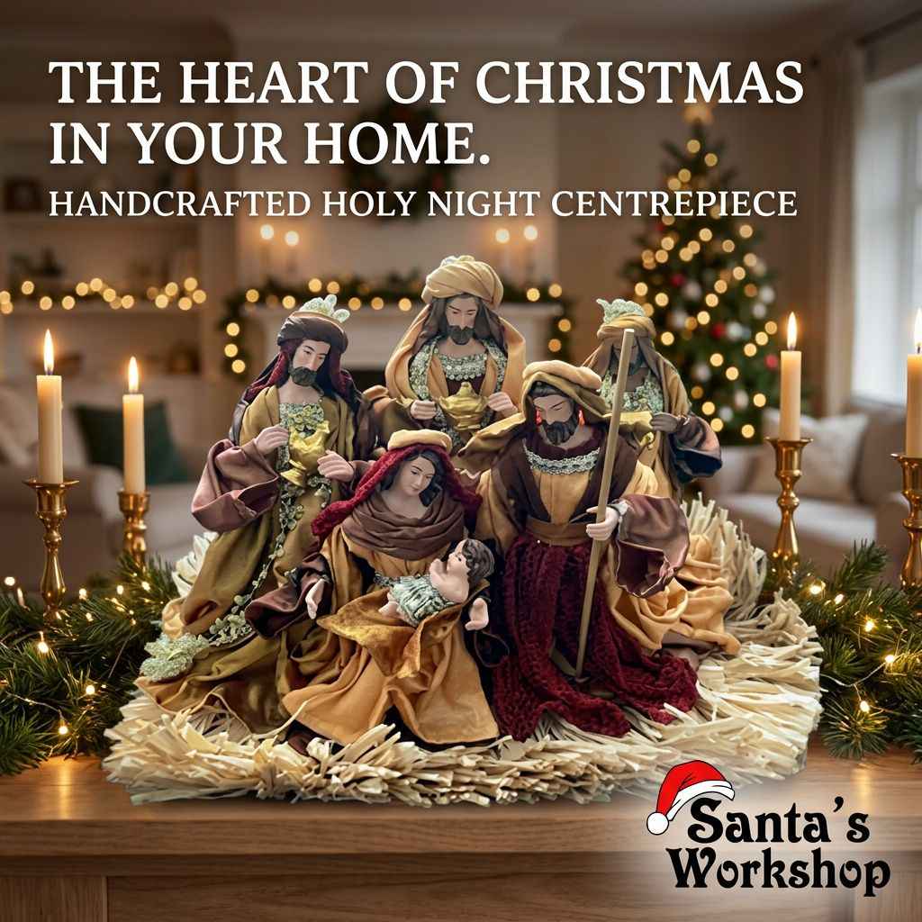 Handmade Nativity Set – 25cm