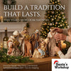 51cm Handmade Nativity Set with Manger