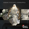 Grey & White Standing Santa – 55cm