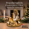 30cm Holy Family Nativity Ornament with Barn Animals