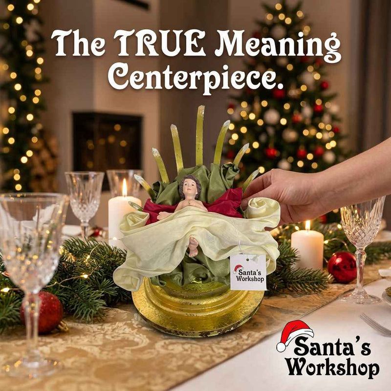 Christmas Nativity with Baby Jesus & Manger – 26cm