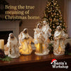 38cm Handmade Nativity Set with Holy Family & Three Wise Men