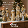 65cm Handmade Nativity Set with Three Wise Men