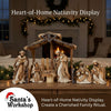 PRE-ORDER | 53cm Handmade Nativity Scene with Stable