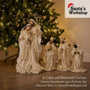 55cm Handmade Nativity Set with Holy Family & Three Wise Men