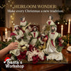 51cm Handmade Nativity Set with Angels & Manger