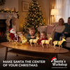 Santa Claus Sleigh with Reindeer – 95cm