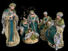 51cm Handmade Nativity Set with Angels & Manger